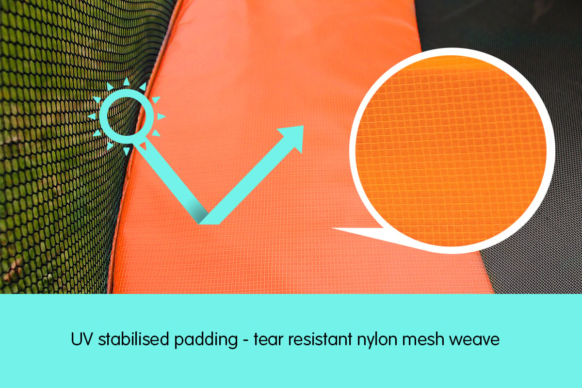 Kahuna 16ft Trampoline Replacement Pad Round - Orange - SuperSaverAU - view 5