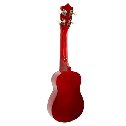 Karrera 21 Inch Natural Wooden Ukulele with Nylon Strings and Geared Tuners