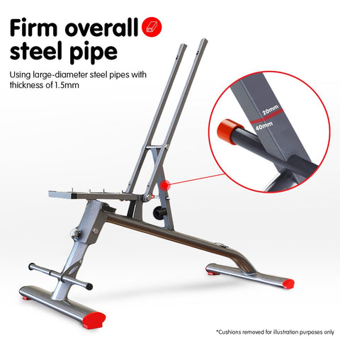 Powertrain Home Gym Bench Adjustable Flat Incline Decline FID 250KG Load - SuperSaverAU - view 2