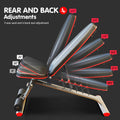 Powertrain Home Gym Bench Adjustable Flat Incline Decline FID 250KG Load - SuperSaverAU - view 6
