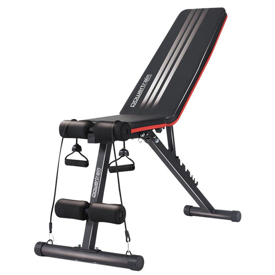 Powertrain Adjustable Incline Decline Exercise Bench Resistance Bands - SuperSaverAU - view 1
