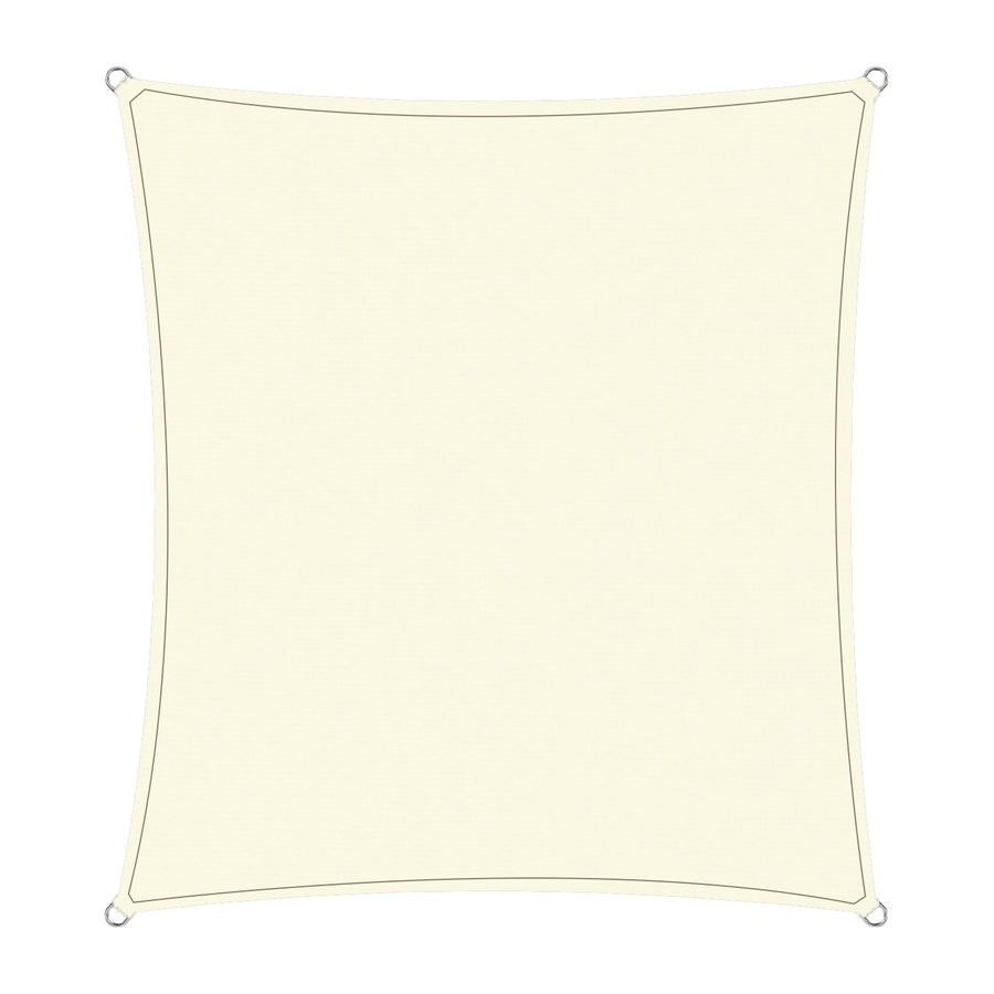 Wallaroo Waterproof Shade Sail 3x3M - UV-Stabilised, Easy Installation, Cream - SuperSaverAU - view 1
