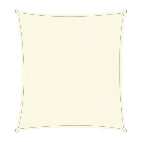 Wallaroo Waterproof Shade Sail 4m x 6m, 160gsm Polyester, 95% UV Blockout - SuperSaverAU - view 1