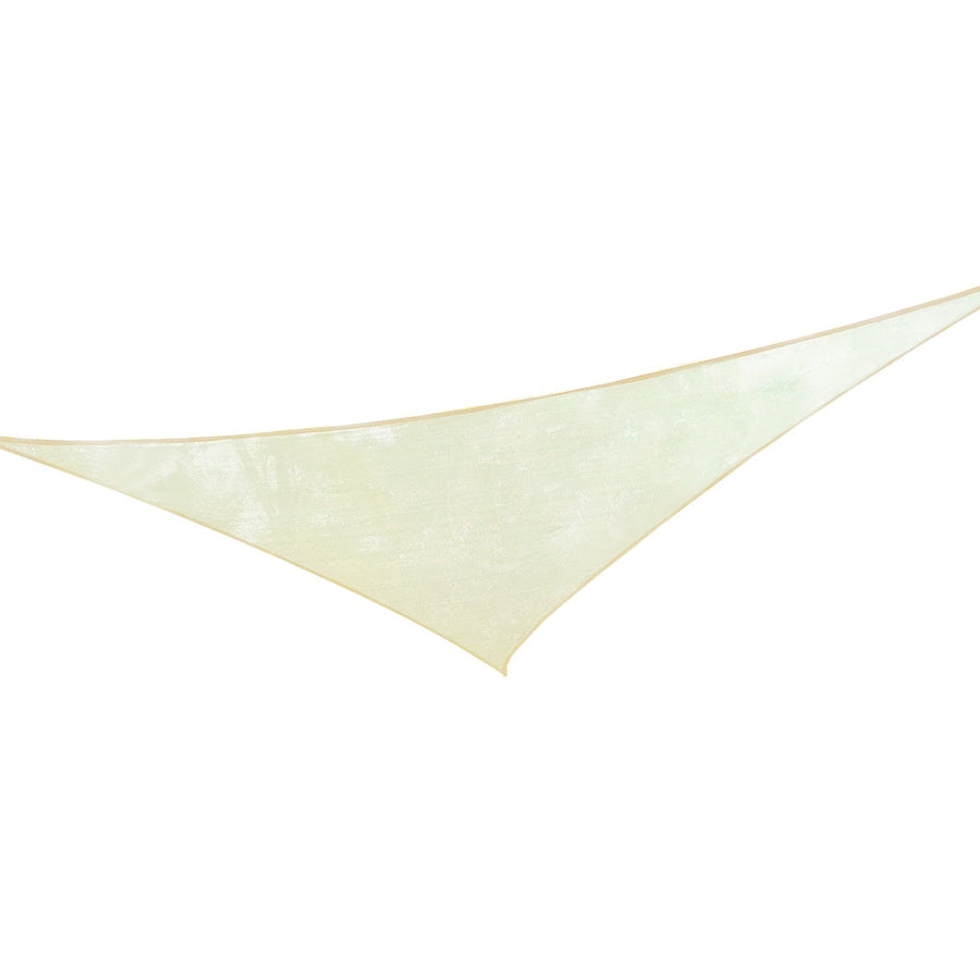 Wallaroo Waterproof Triangle Shade Sail 160GSM UV Block - Sand, 5 x 5 x 5m