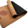 Powertrain Cork Yoga Mat with Carry Straps Home Gym Pilates - Chakras - SuperSaverAU - view 1