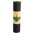 Powertrain Dual Layer TPE Yoga Mat with Carry Strap - Black/Green, 8mm