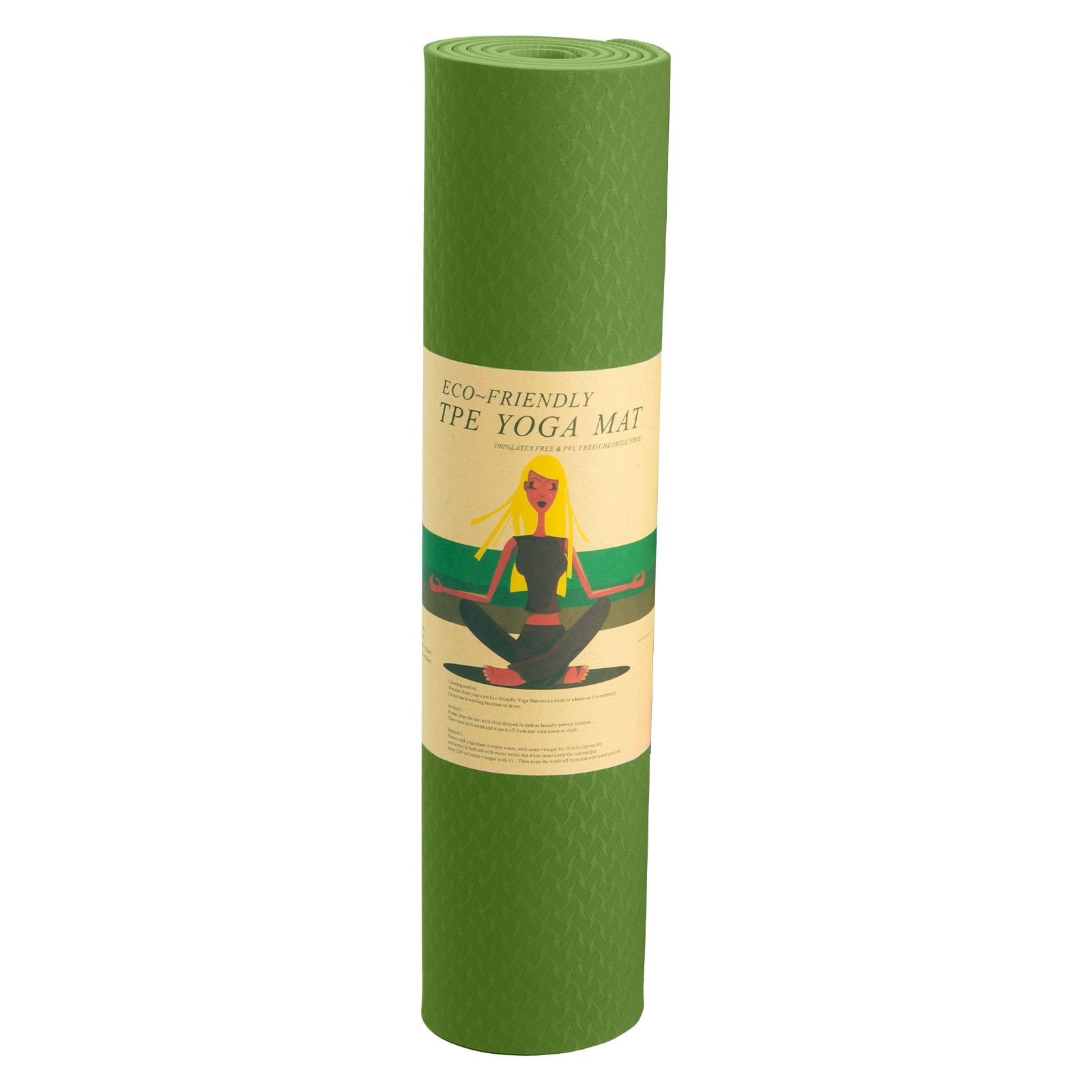Powertrain Yoga Mat 183cm x 61cm | Eco-friendly TPE, Non-slip, Carry Strap - SuperSaverAU - view 6