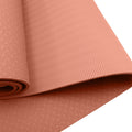 Powertrain Dual Layer TPE Yoga Mat with Carry Strap - Pink, 6mm