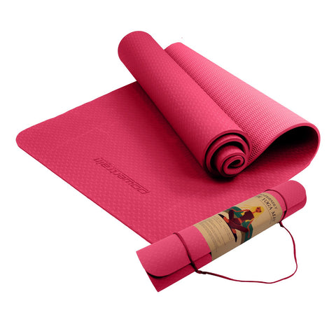 Powertrain Yoga Mat 183cm x 61cm | Eco-friendly TPE, Non-slip, Carry Strap - SuperSaverAU - view 1