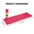 Powertrain Yoga Mat 183cm x 61cm | Eco-friendly TPE, Non-slip, Carry Strap - SuperSaverAU - view 2