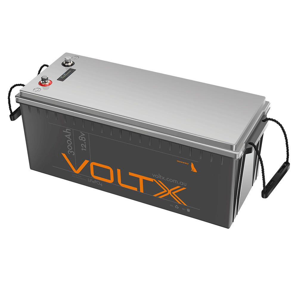 VoltX 12V 300Ah Lithium Battery LiFEPO4 PLUS with BMS & Power Voltage Display - SuperSaverAU - view 1