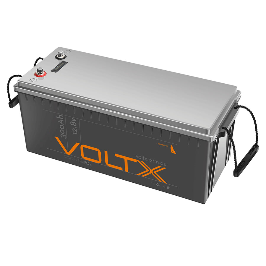 VoltX 12V 300Ah Lithium Battery LiFEPO4 PLUS with BMS & Power Voltage Display - SuperSaverAU - view 1