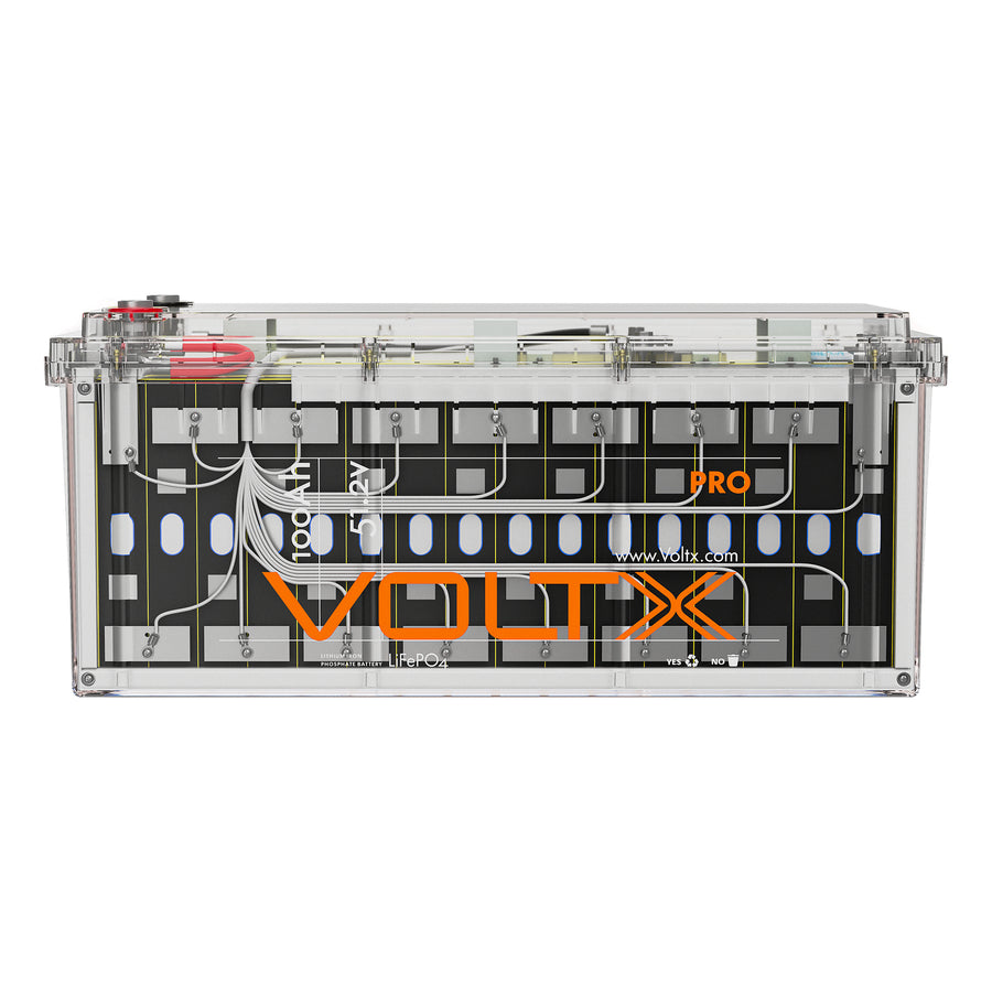 VoltX 48V 100Ah Premium LiFePO4 Battery with BMS, Clear-Case Design, 4000 Cycles - SuperSaverAU - view 1