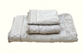 Moroccan Jacquard Organic Cotton Terry Towels 6 pc Set - Ultra-Plush, GOTS Certified - SuperSaverAU - view 3