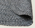Handmade Reversible Cotton Area Rug 120 x 120 cm - Eco-friendly Navy White - SuperSaverAU - view 2