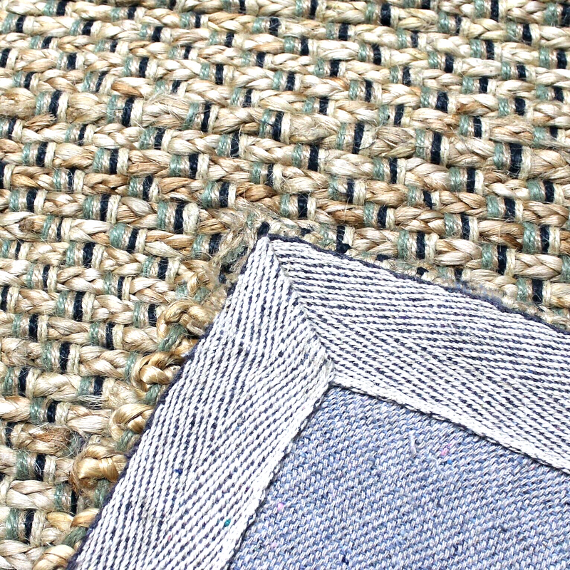 Hand Braided Jute Runner 50 x 120 cm - Green Textured Weave, Eco-Friendly - SuperSaverAU - view 3
