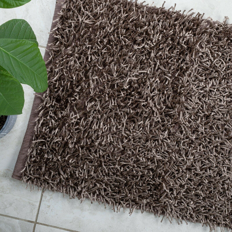 Luxury High Pile Soft Non-Slip Bathmat - 50 x 80 cm Taupe - SuperSaverAU - view 1