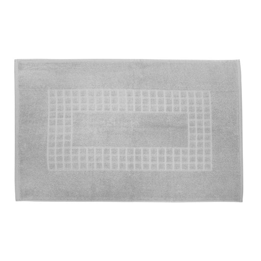 Microfiber Soft Non Slip Bath Mat 80cm x 50cm Grey - Highly Absorbent, Easy Clean