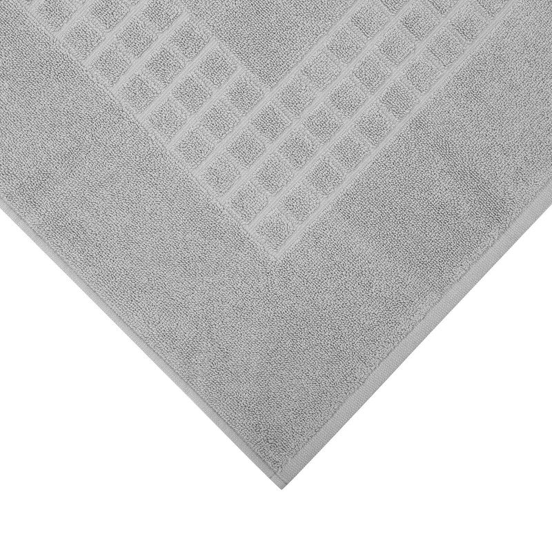 Microfiber Soft Non Slip Bath Mat 80cm x 50cm Grey - Highly Absorbent, Easy Clean