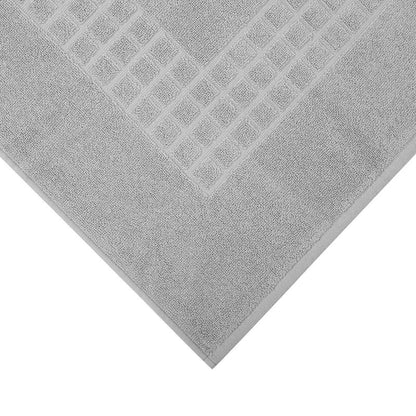 Microfiber Soft Non Slip Bath Mat 80cm x 50cm Grey - Highly Absorbent, Easy Clean