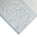 Premium Cotton Bath Towel 130cm x 60cm Jacquard White Blue Design - SuperSaverAU - view 4