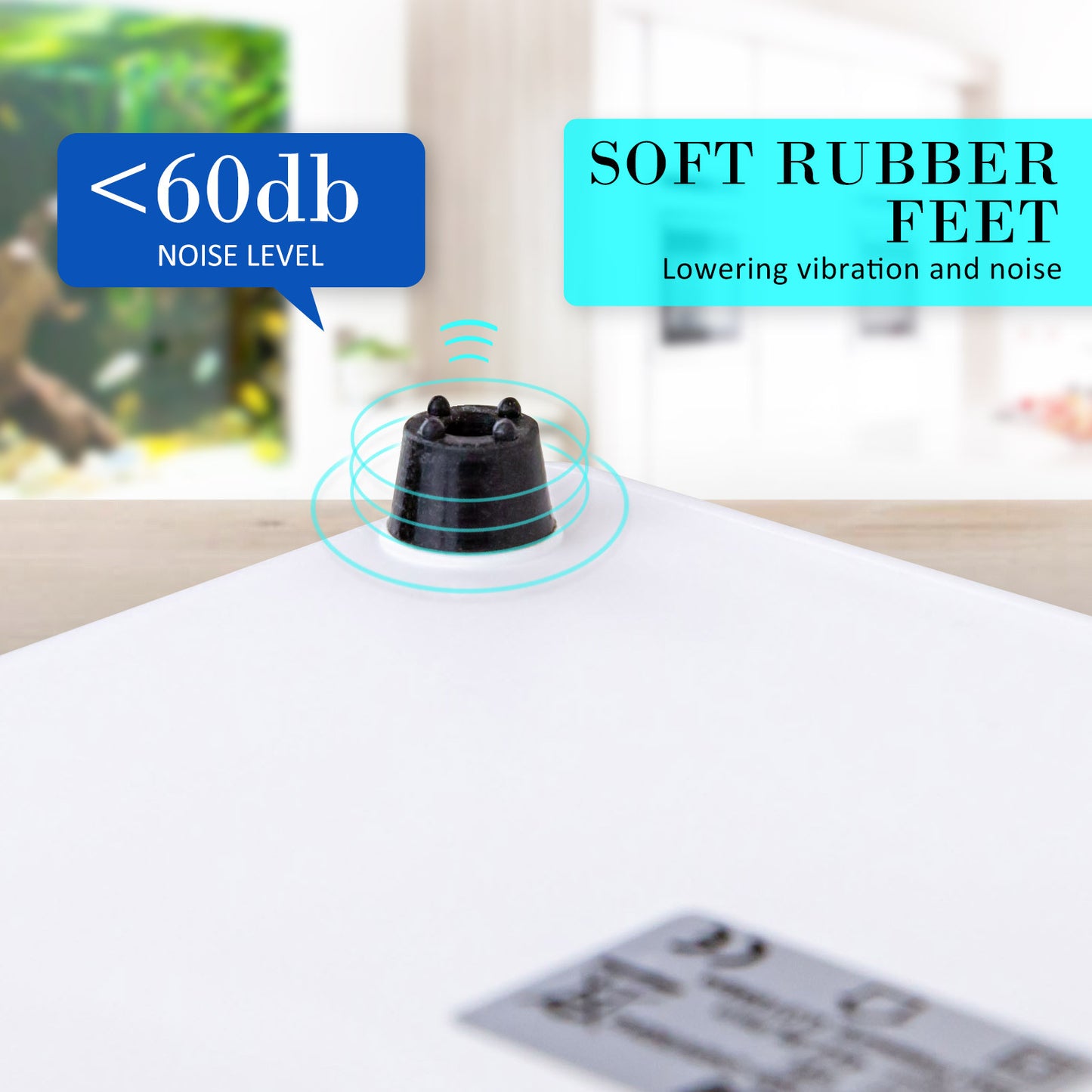 Dynamic Power 4 Outlet Aquarium Air Pump 670L/H 8W - Quiet & Efficient White