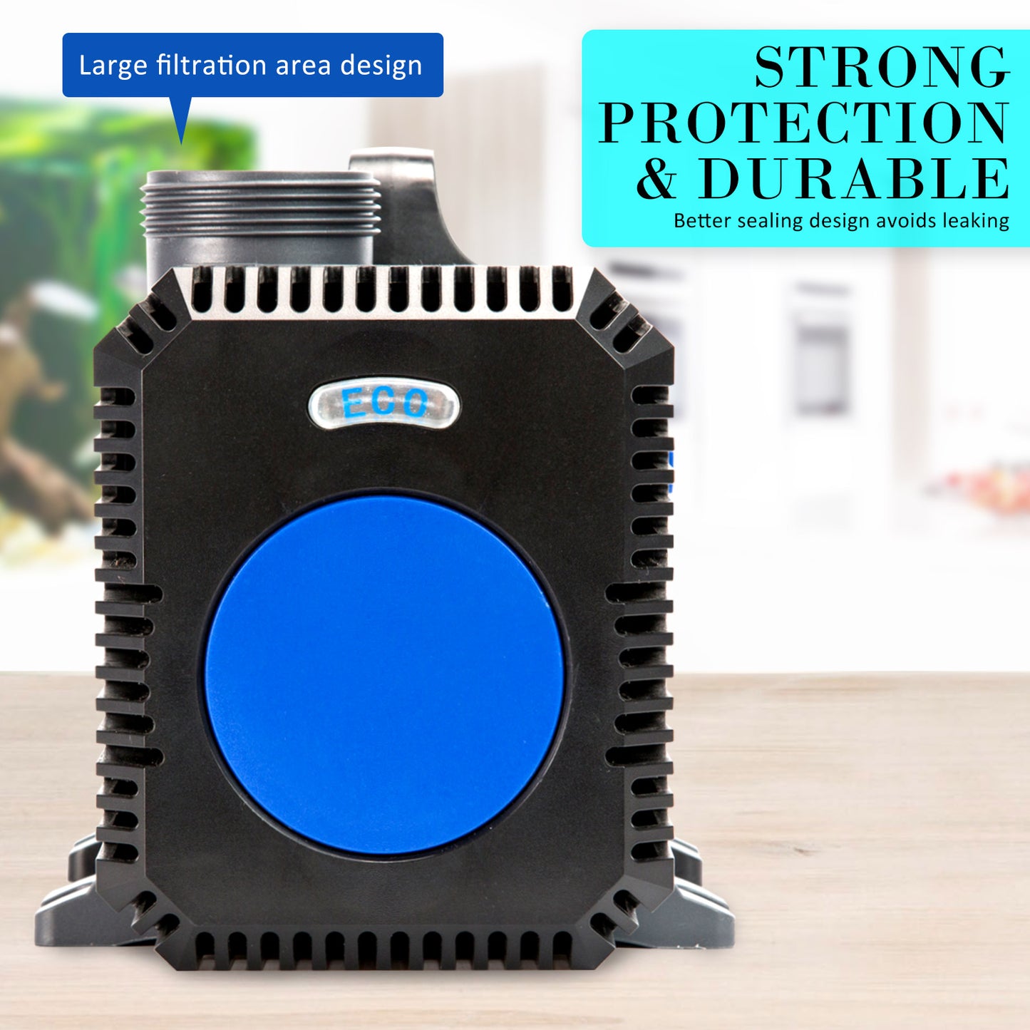 Dynamic Power 10000L/H Submersible Pond Water Pump, 80W, Quiet, Compact Design