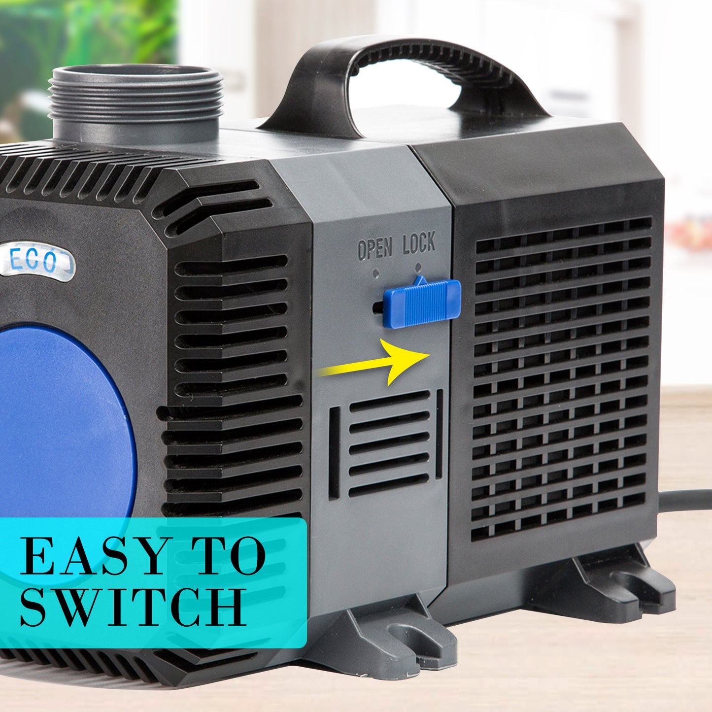 Dynamic Power 16000L/H Submersible Pond Water Pump - 140W, Quiet, Compact