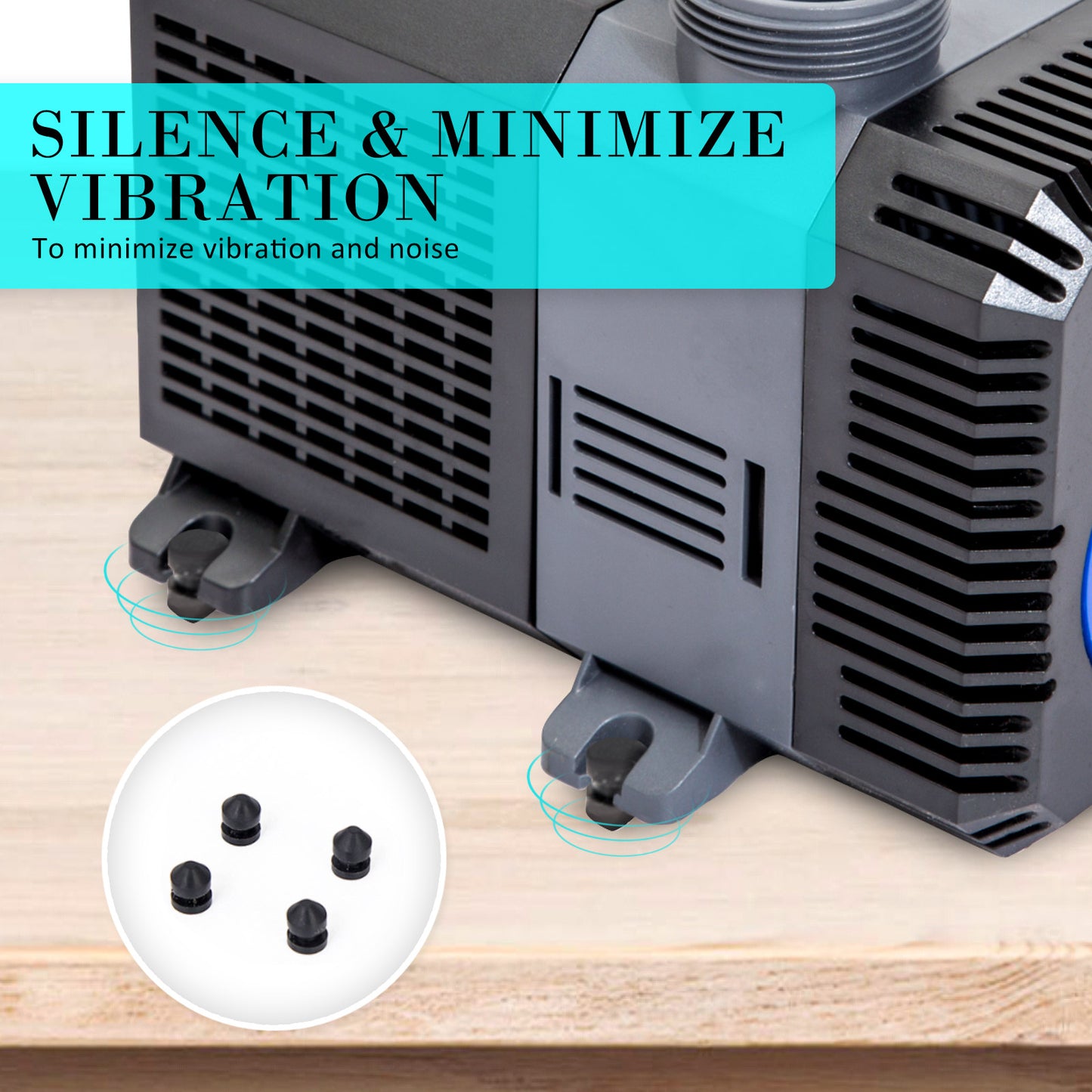 Dynamic Power 16000L/H Submersible Pond Water Pump - 140W, Quiet, Compact