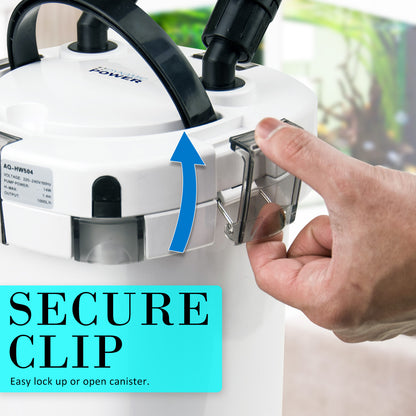 Dynamic Power 1000L/H Aquarium External Canister Filter, 14W, Easy Maintenance