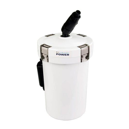 Dynamic Power 400L/H Aquarium External Canister Filter, 90L Capacity, 6W Energy Efficient