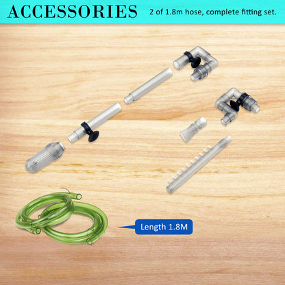 Dynamic Power 400L/H Aquarium External Canister Filter, 90L Capacity, 6W Energy Efficient