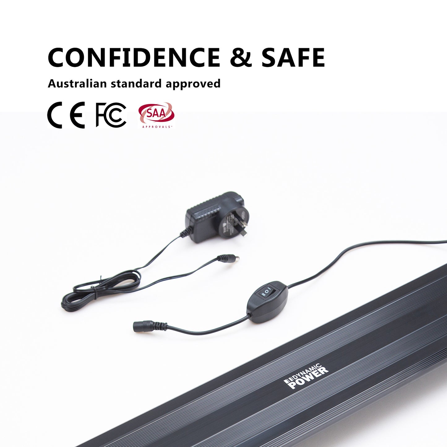 Dynamic Power 11W Aquarium Blue White LED Light for 50-70cm Tank, Energy Efficient