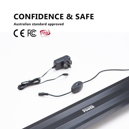 Dynamic Power 18W Aquarium LED Light 75-95cm, White/Blue, Energy Efficient