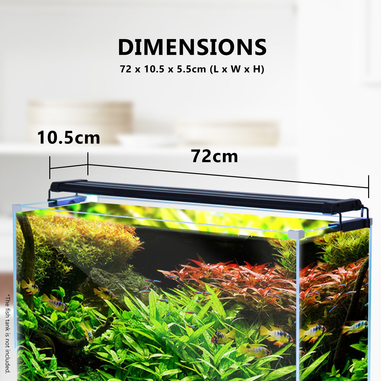 Dynamic Power 18W Aquarium LED Light 75-95cm, White/Blue, Energy Efficient - SuperSaverAU - view 10