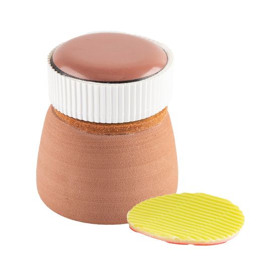 Minfactory Fish Tank Corner Moss Magnet Scraper 3.5cm x 5cm, Neodymium Magnet, EVA Handle