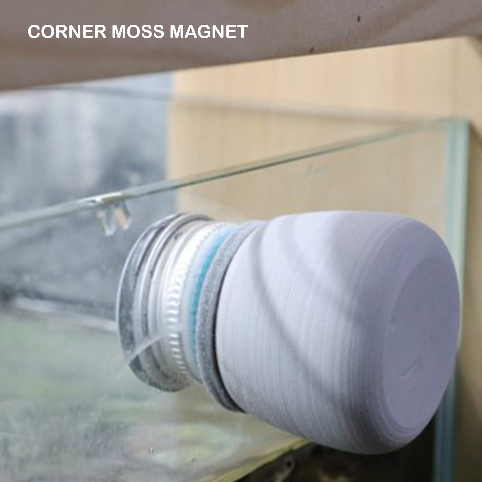 Minfactory Fish Tank Corner Moss Magnet Scraper 3.5cm x 5cm, Neodymium Magnet, Easy-Grip Handle - SuperSaverAU - view 5