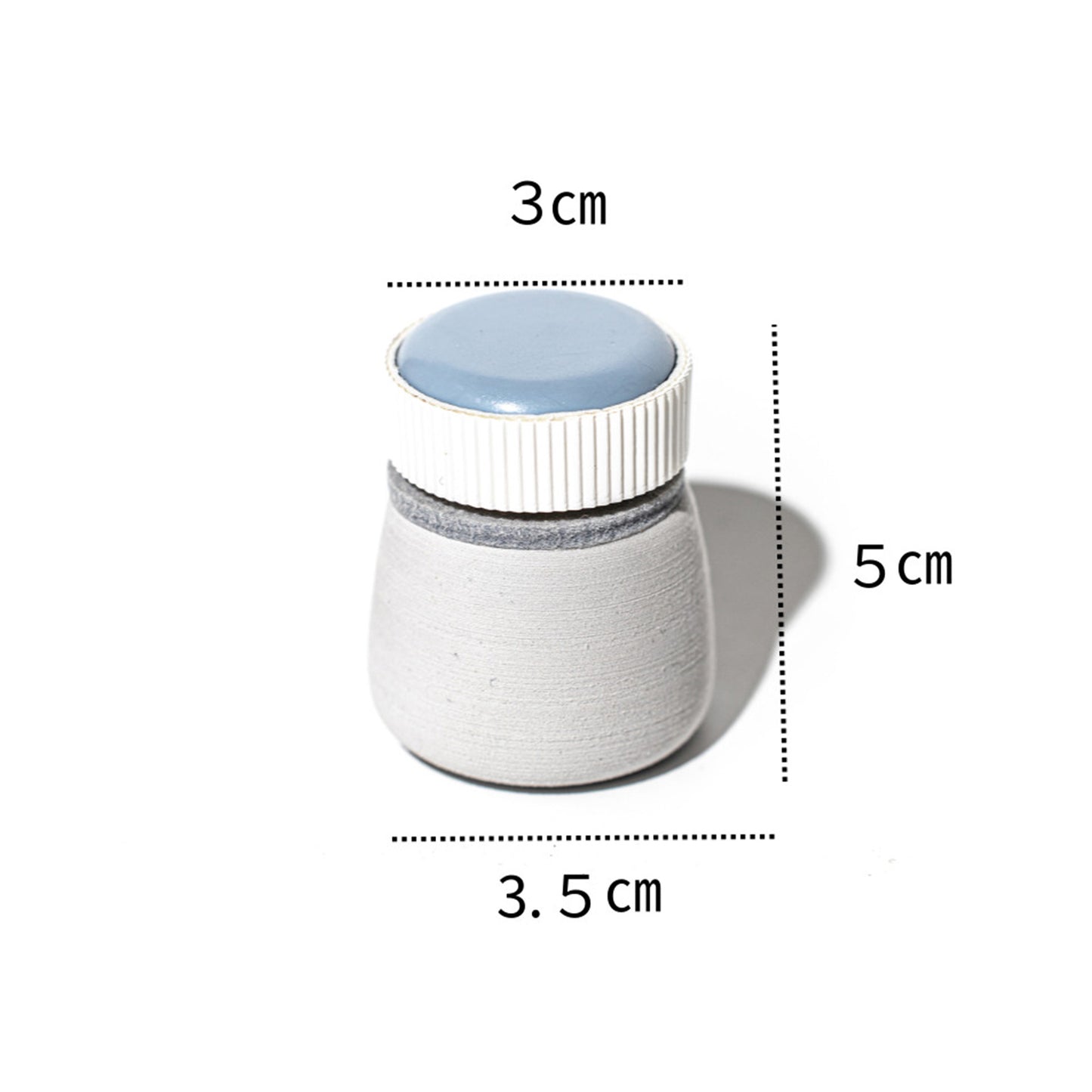 Minfactory Fish Tank Corner Moss Magnet Scraper 3.5cm x 5cm, Neodymium Magnet, Easy-Grip Handle