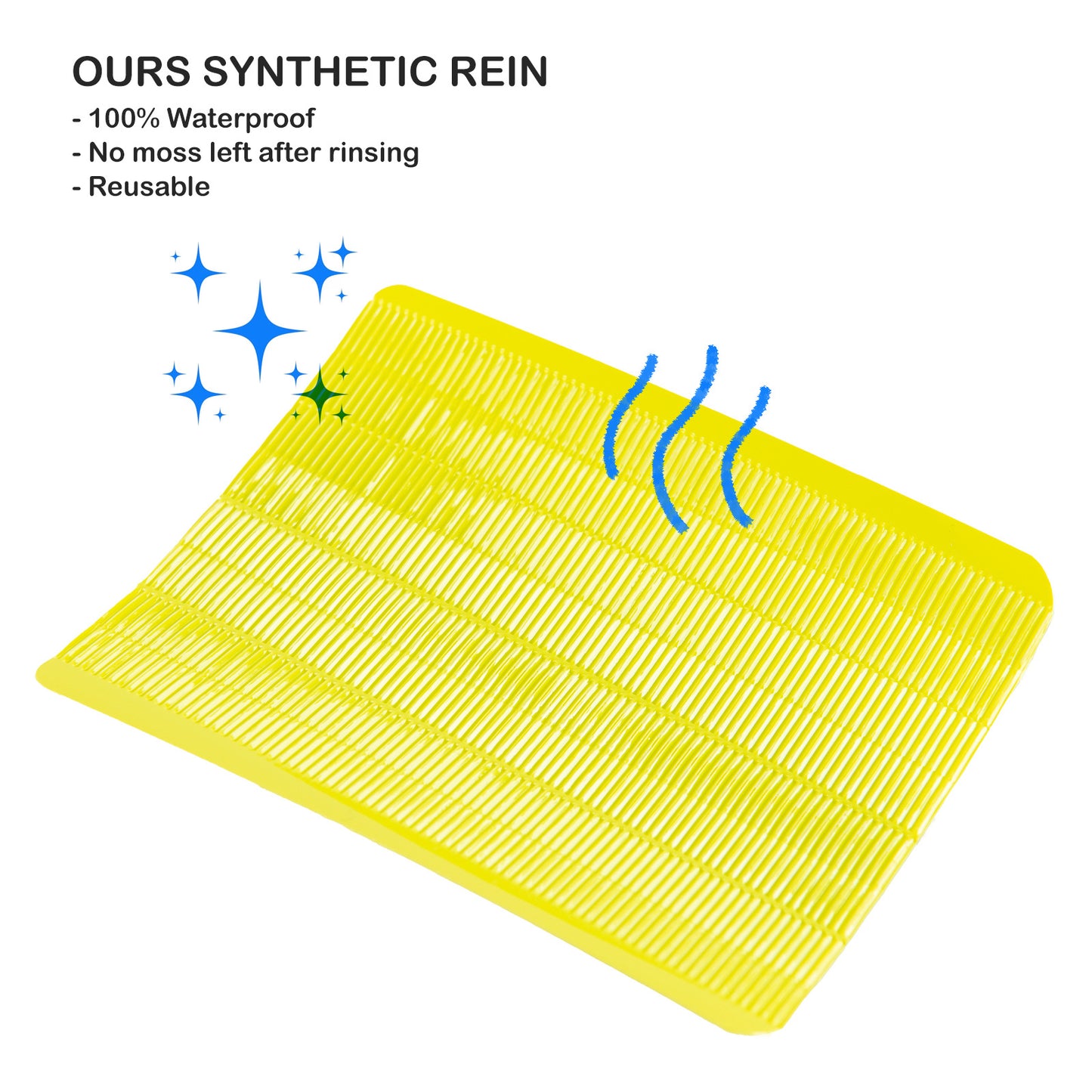 Minfactory 4X Fish Tank Moss Scrubber, 11.5cm x 8.5cm, Reusable Algae Cleaner