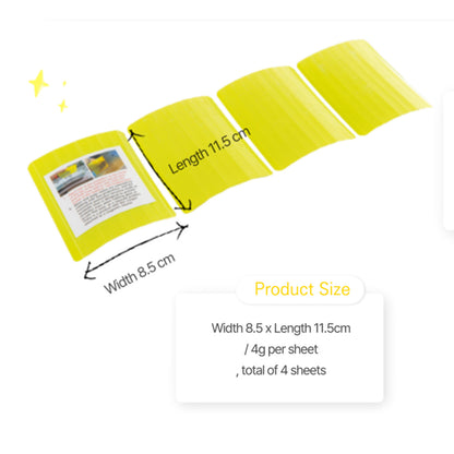 Minfactory 4X Fish Tank Moss Scrubber, 11.5cm x 8.5cm, Reusable Algae Cleaner