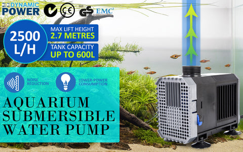 Dynamic Power Aquarium Submersible Water Pump 2500L/H 45W