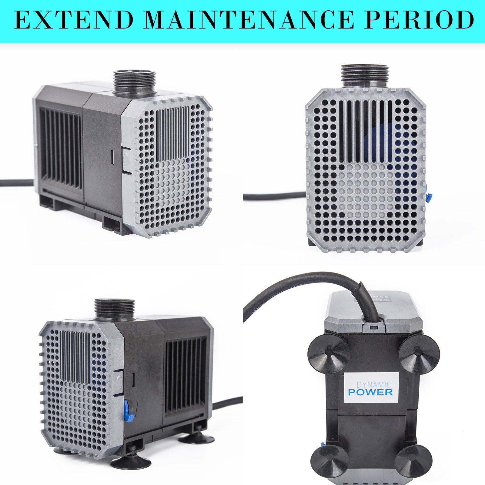 Dynamic Power Aquarium Submersible Water Pump 5000L/H 80W