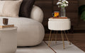 La Bella REMY Velvet Storage Ottoman - Cream Beige - SuperSaverAU - view 2