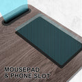 Lap Desk Laptop Stand Phone Tablet Holder Mousepad Cushioned Lapdesk IRON GREY OAK - SuperSaverAU - view 3
