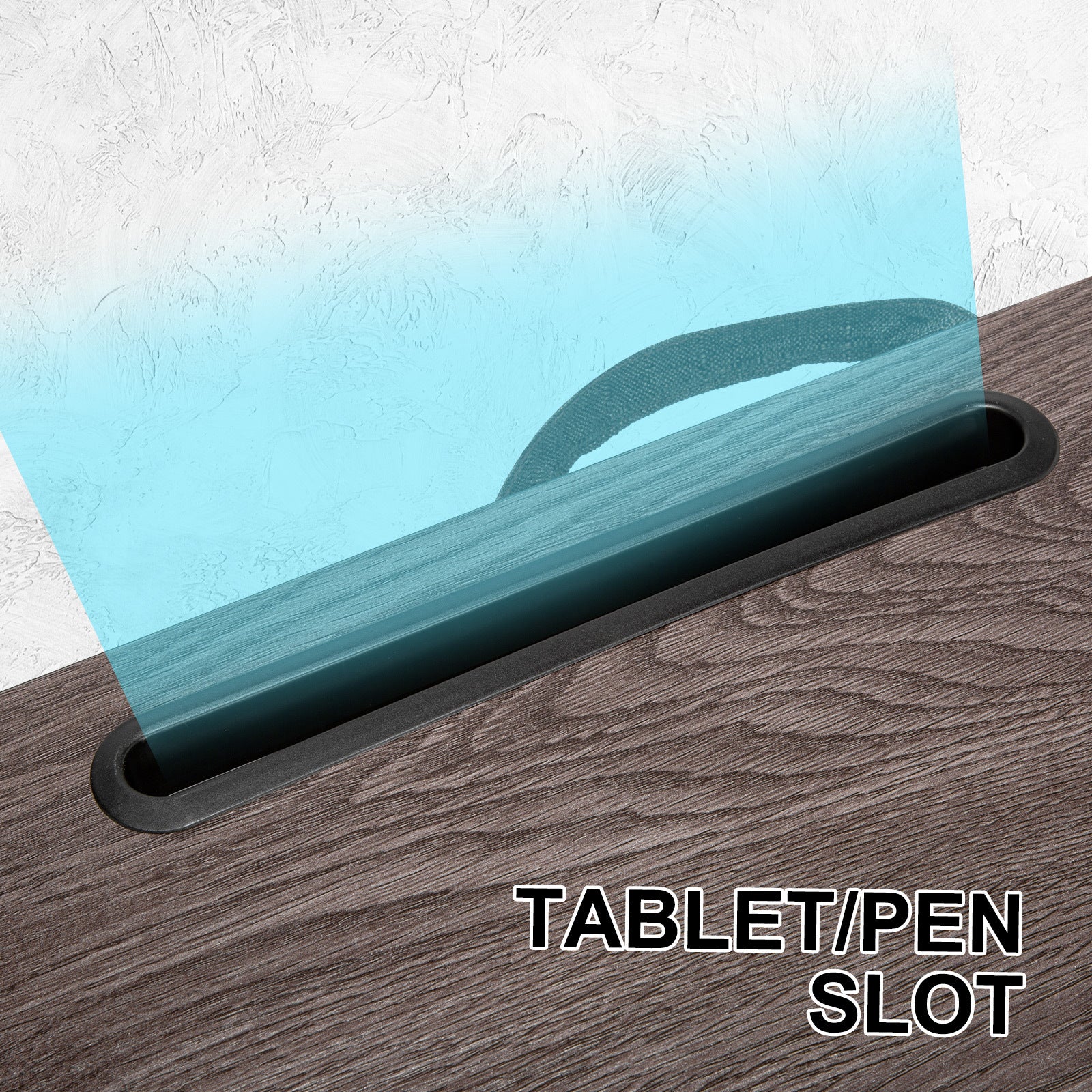 Lap Desk Laptop Stand Phone Tablet Holder Mousepad Cushioned Lapdesk IRON GREY OAK - SuperSaverAU - view 4