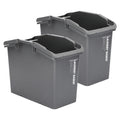 Nplastic 2 Set Stackable Laundry & Storage Basket with Convenient Handles - Dark Grey - SuperSaverAU - view 1