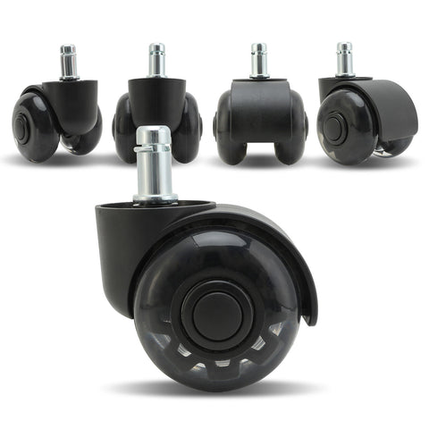 La Bella 5X 2 Inch Twin Wheel Office Chair Casters - 11x22mm Stem - SuperSaverAU - view 1