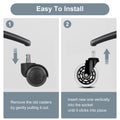 La Bella 5X 3 Inch Rollerblade Office Chair Casters - 11x22mm Stem - SuperSaverAU - view 6