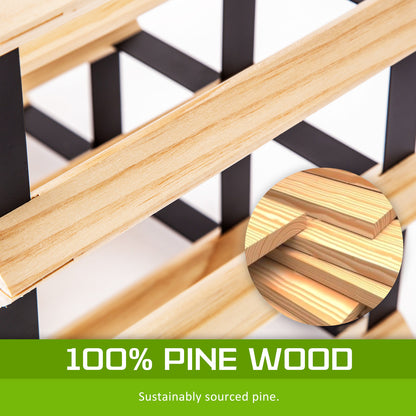 Home Ready Wine Rack 12 Bottle Modular Storage - Natural