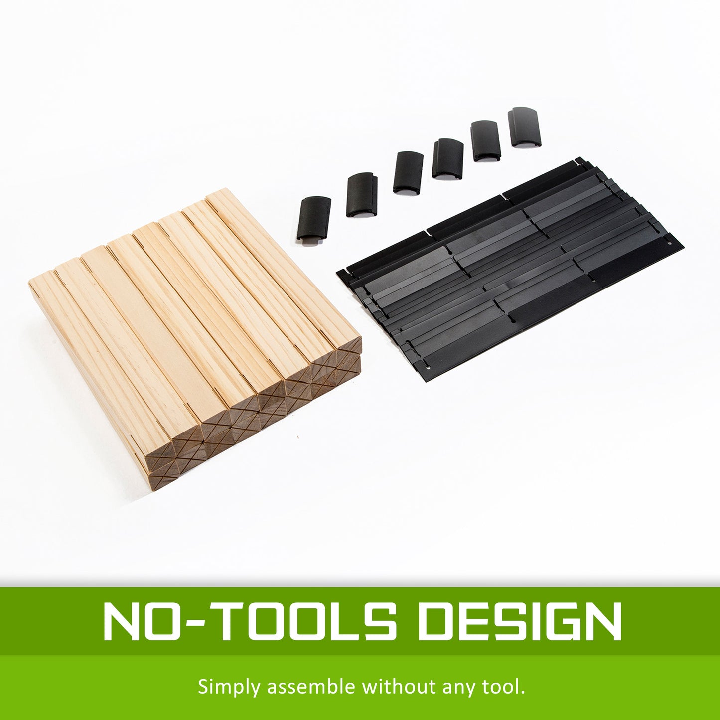 Home Ready Wine Rack 12 Bottle Modular Storage - Natural